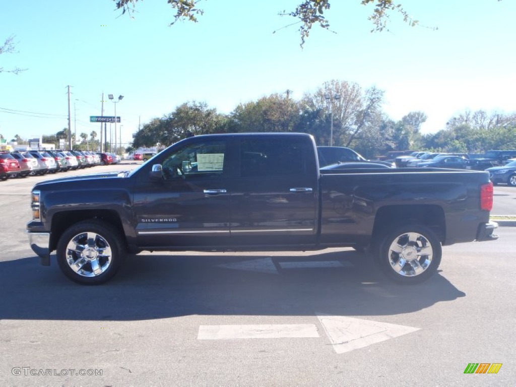 2014 Silverado 1500 LTZ Crew Cab - Tungsten Metallic / Cocoa/Dune photo #3