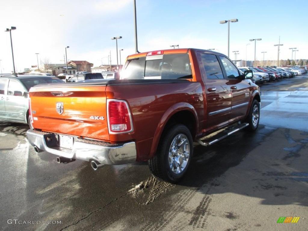 2013 1500 Laramie Crew Cab 4x4 - Copperhead Pearl / Black photo #4