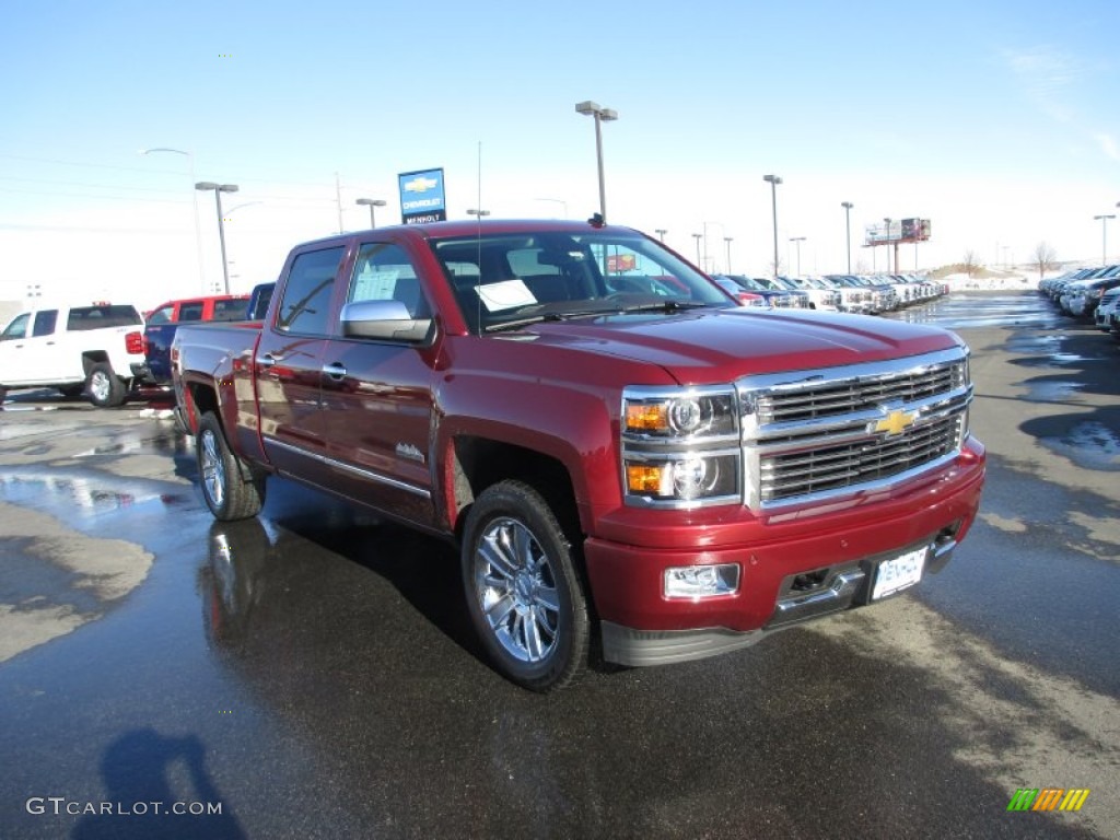 2014 Silverado 1500 High Country Crew Cab 4x4 - Deep Ruby Metallic / High Country Saddle photo #1