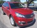 2014 Crystal Red Tintcoat Chevrolet Traverse LT  photo #1