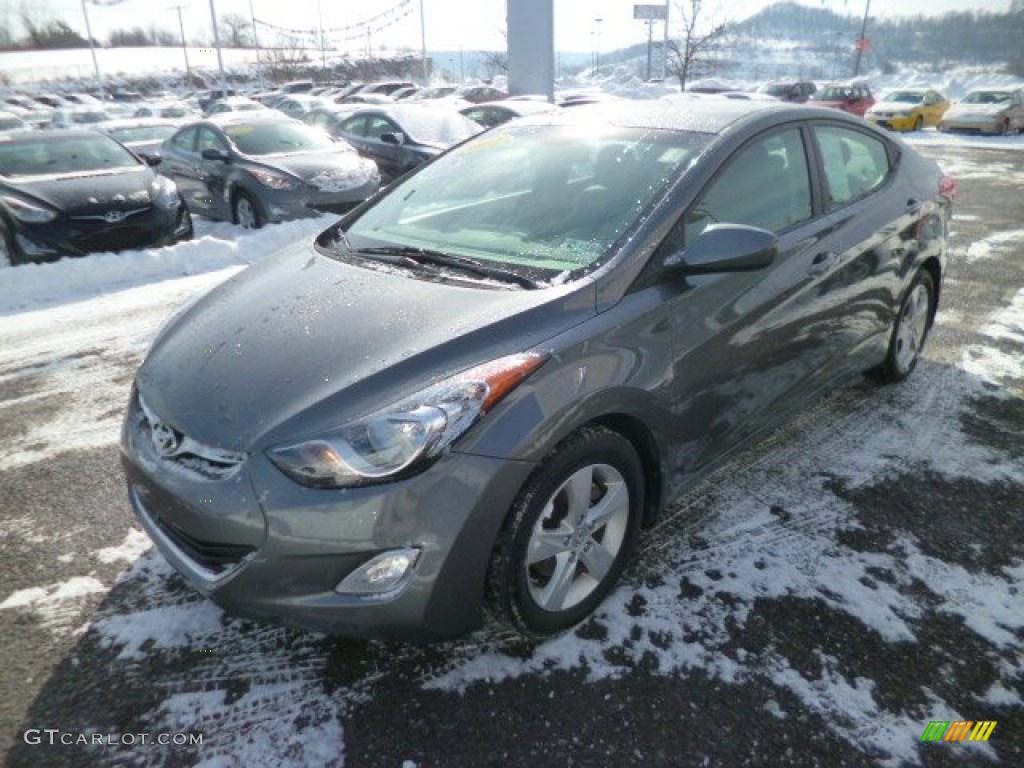 2012 Elantra GLS - Harbor Gray Metallic / Gray photo #3