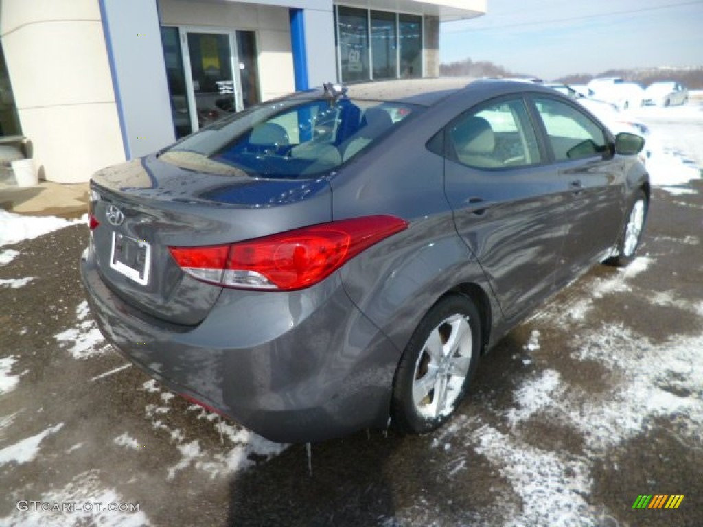 2012 Elantra GLS - Harbor Gray Metallic / Gray photo #7