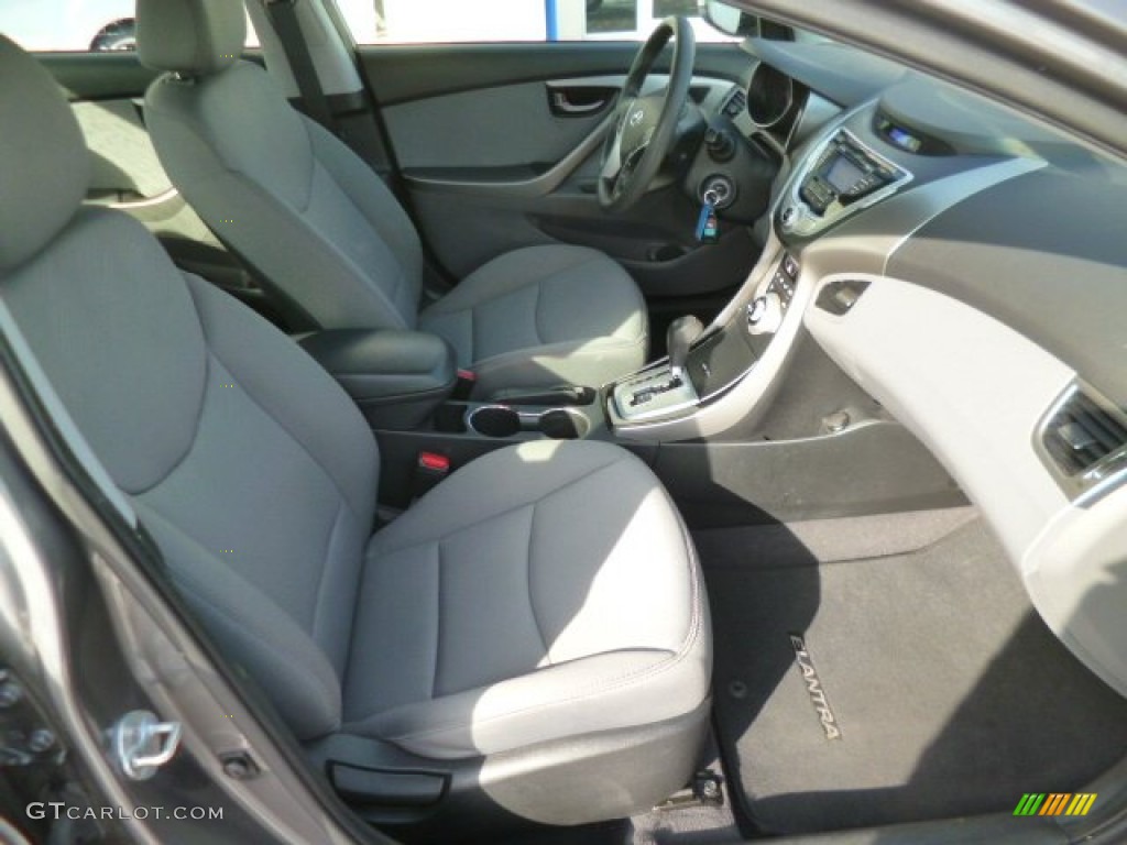 2012 Elantra GLS - Harbor Gray Metallic / Gray photo #10