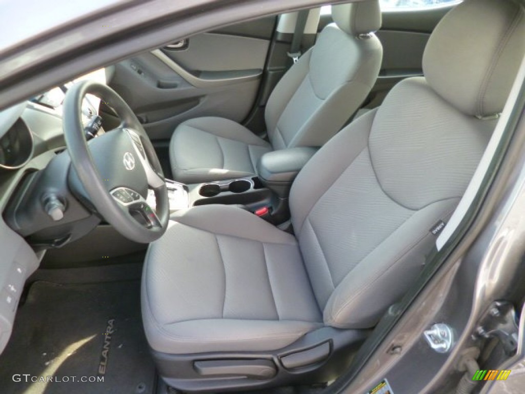 2012 Elantra GLS - Harbor Gray Metallic / Gray photo #15