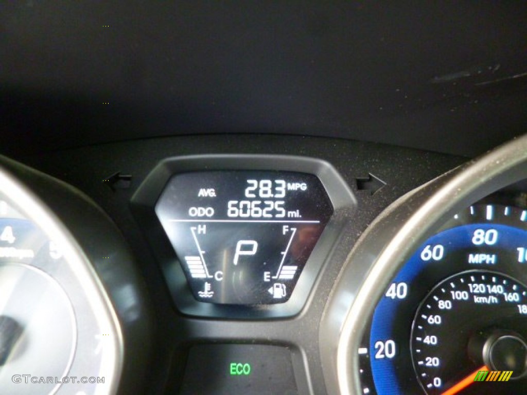 2012 Elantra GLS - Harbor Gray Metallic / Gray photo #20