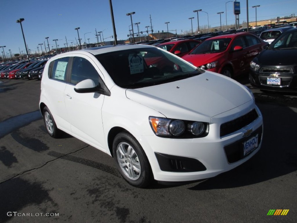 2014 Sonic LT Hatchback - Summit White / Jet Black/Dark Titanium photo #1