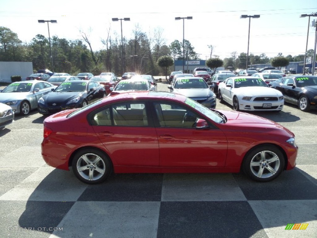 2013 3 Series 328i Sedan - Melbourne Red Metallic / Venetian Beige photo #3