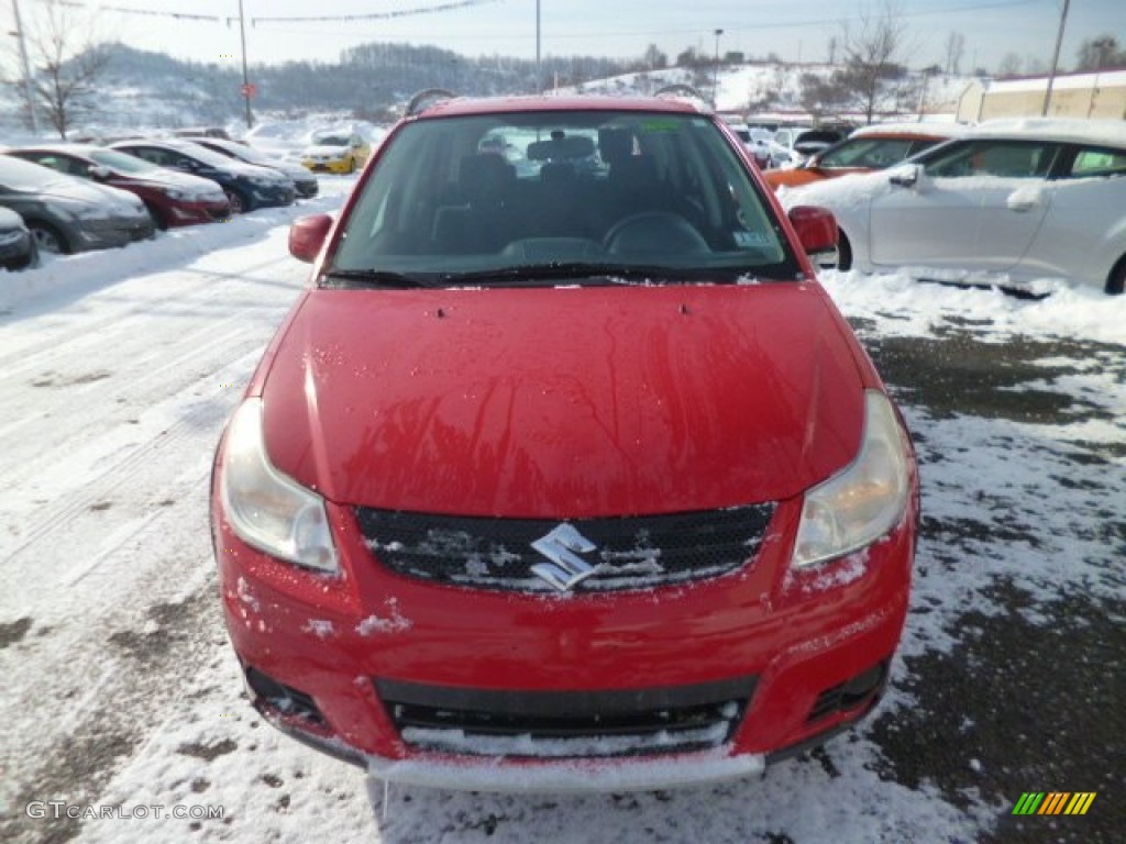 2007 SX4 AWD - Bright Red / Black photo #2