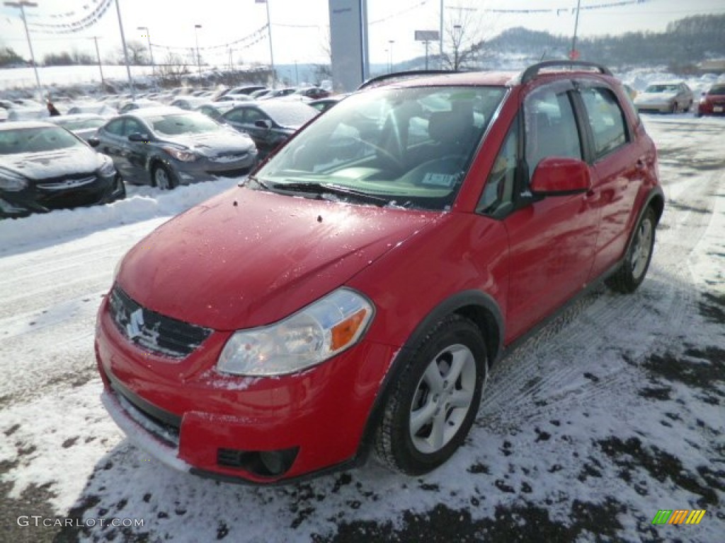 2007 SX4 AWD - Bright Red / Black photo #3