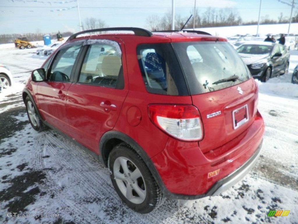 2007 SX4 AWD - Bright Red / Black photo #5