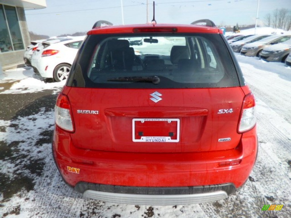 2007 SX4 AWD - Bright Red / Black photo #6