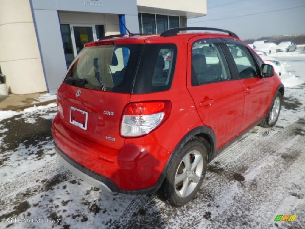 2007 SX4 AWD - Bright Red / Black photo #7