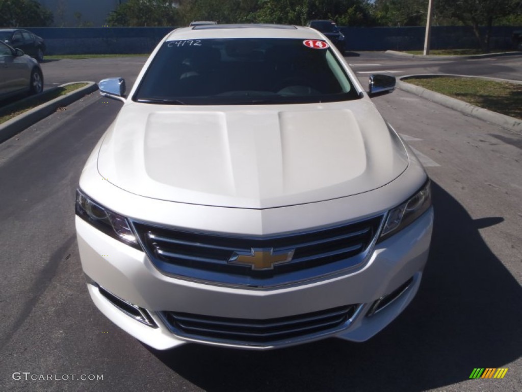 2014 Impala LTZ - White Diamond Tricoat / Jet Black photo #2