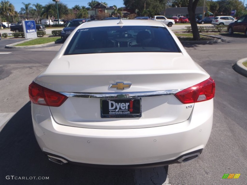 2014 Impala LTZ - White Diamond Tricoat / Jet Black photo #4