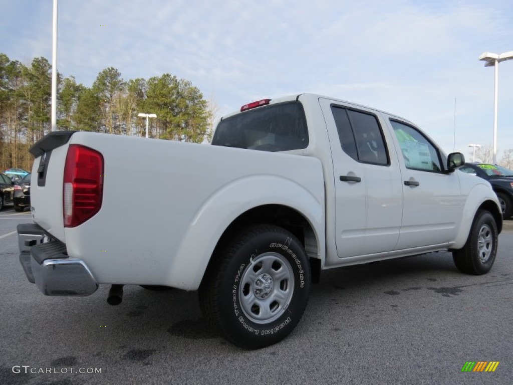 2013 Frontier S V6 Crew Cab - Glacier White / Steel photo #5