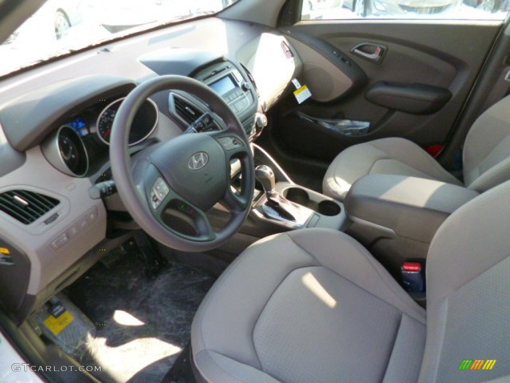 Beige Interior 2014 Hyundai Tucson GLS Photo #90651666