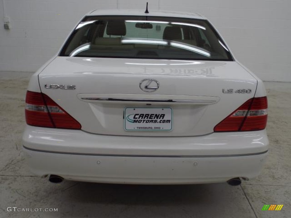 2004 LS 430 - Crystal White / Cashmere photo #10