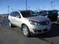 2014 Champagne Silver Metallic Chevrolet Traverse LT AWD  photo #1