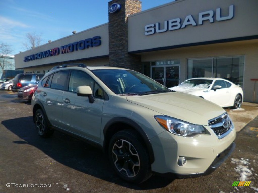 2014 XV Crosstrek 2.0i Premium - Desert Khaki / Black photo #1
