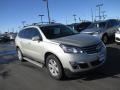 2014 Champagne Silver Metallic Chevrolet Traverse LT AWD  photo #1