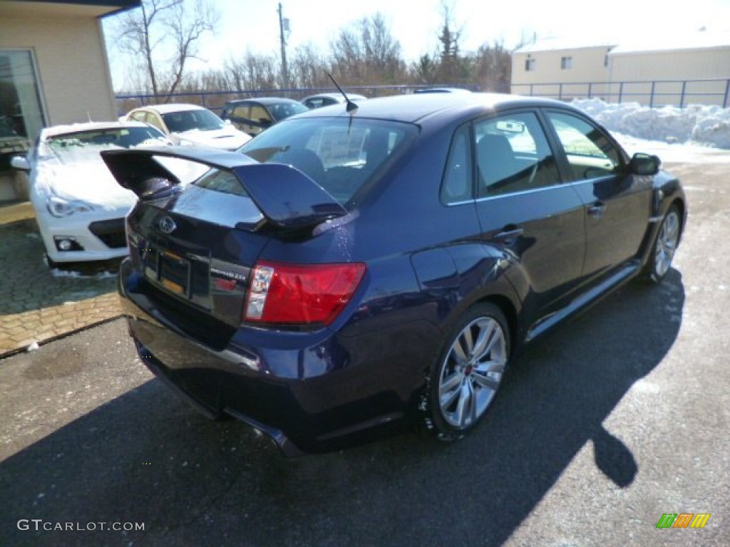 2014 Impreza WRX STi 4 Door - Plasma Blue Pearl / STI Black Alcantara/ Carbon Black Leather photo #7