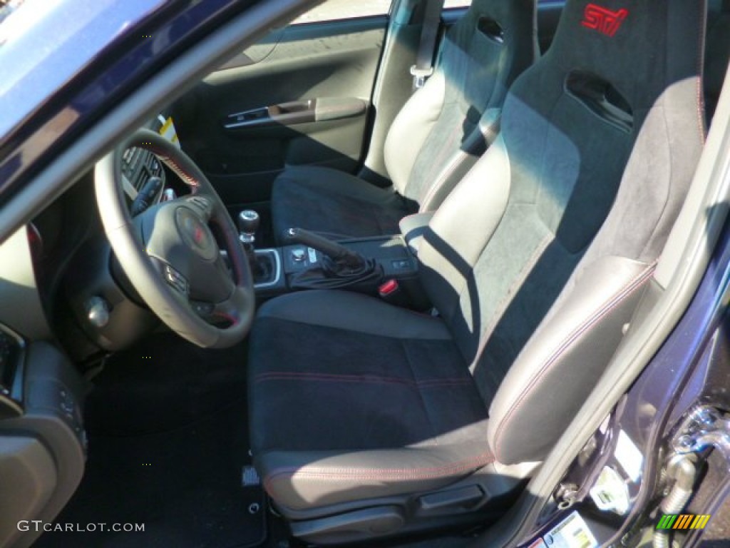 STI Black Alcantara/ Carbon Black Leather Interior 2014 Subaru Impreza WRX STi 4 Door Photo #90654369