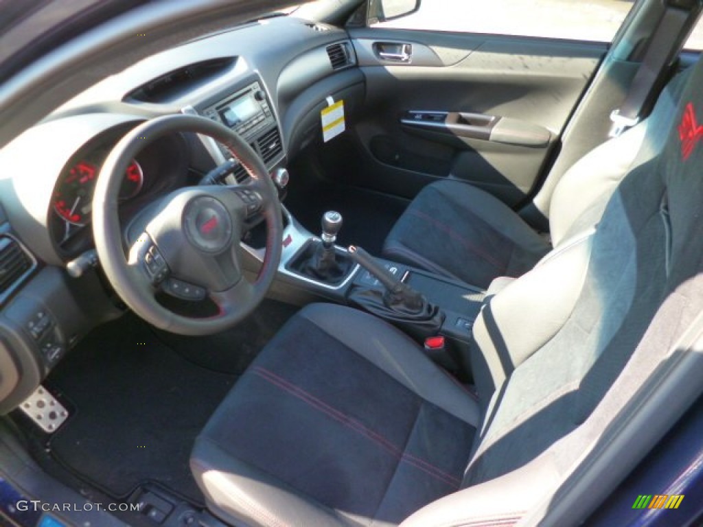 STI Black Alcantara/ Carbon Black Leather Interior 2014 Subaru Impreza WRX STi 4 Door Photo #90654390