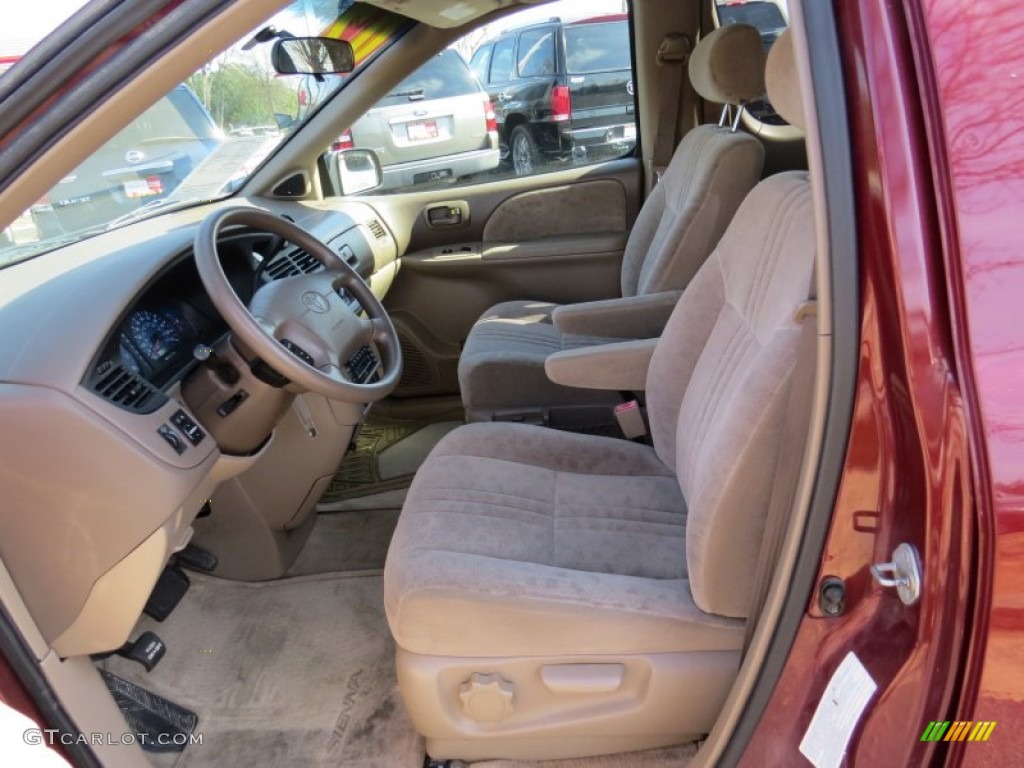 2002 Sienna LE - Vintage Red Pearl / Oak photo #6
