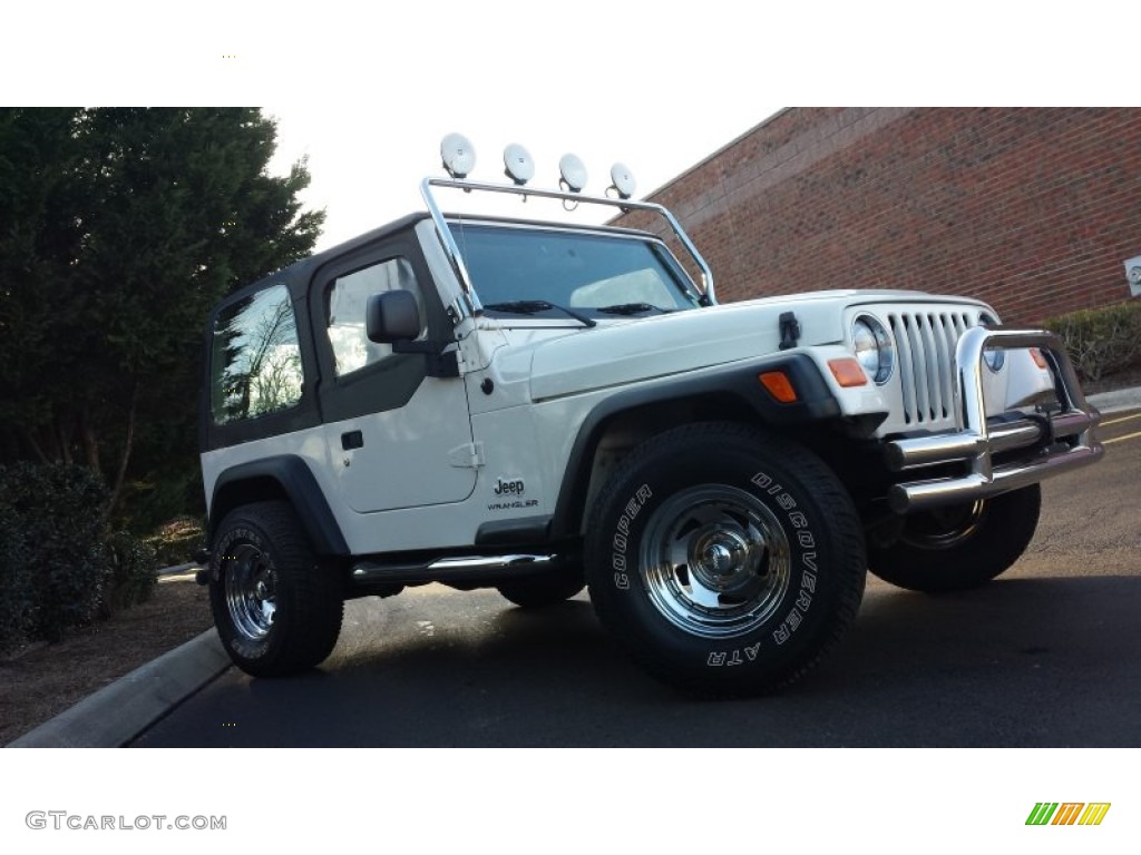 2004 Wrangler SE 4x4 - Stone White / Dark Slate Gray photo #3