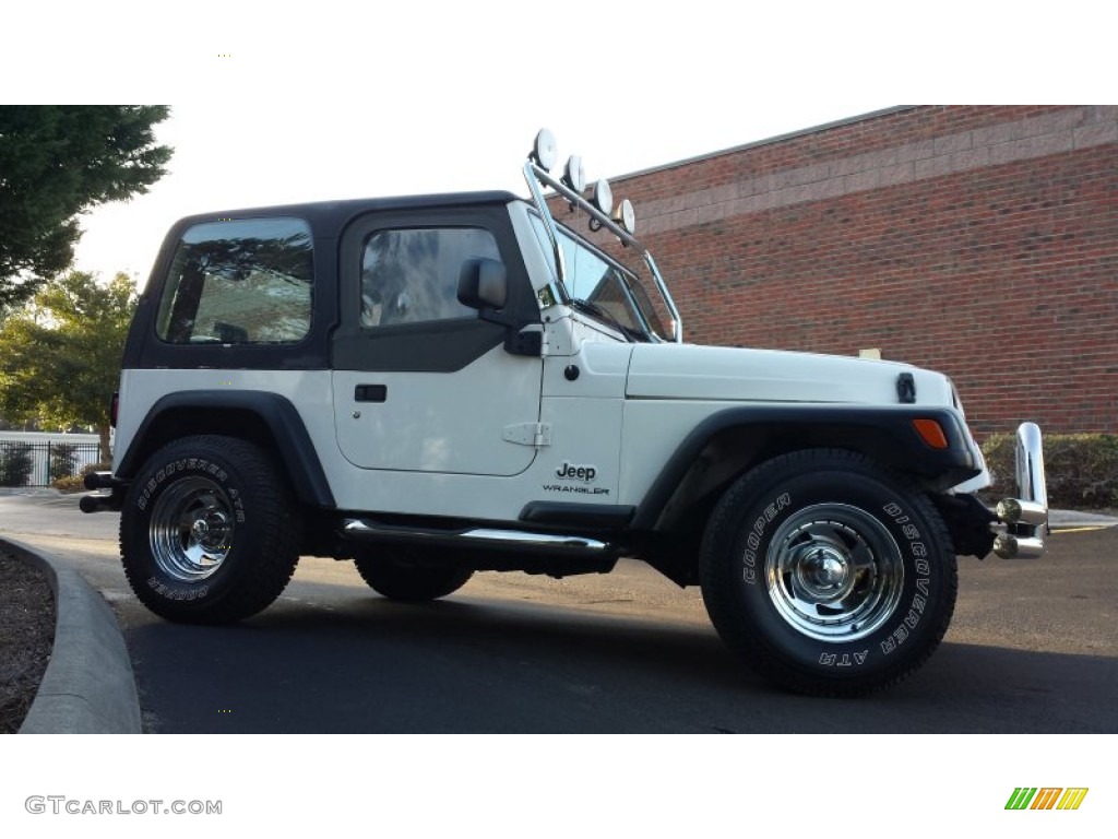 2004 Wrangler SE 4x4 - Stone White / Dark Slate Gray photo #10