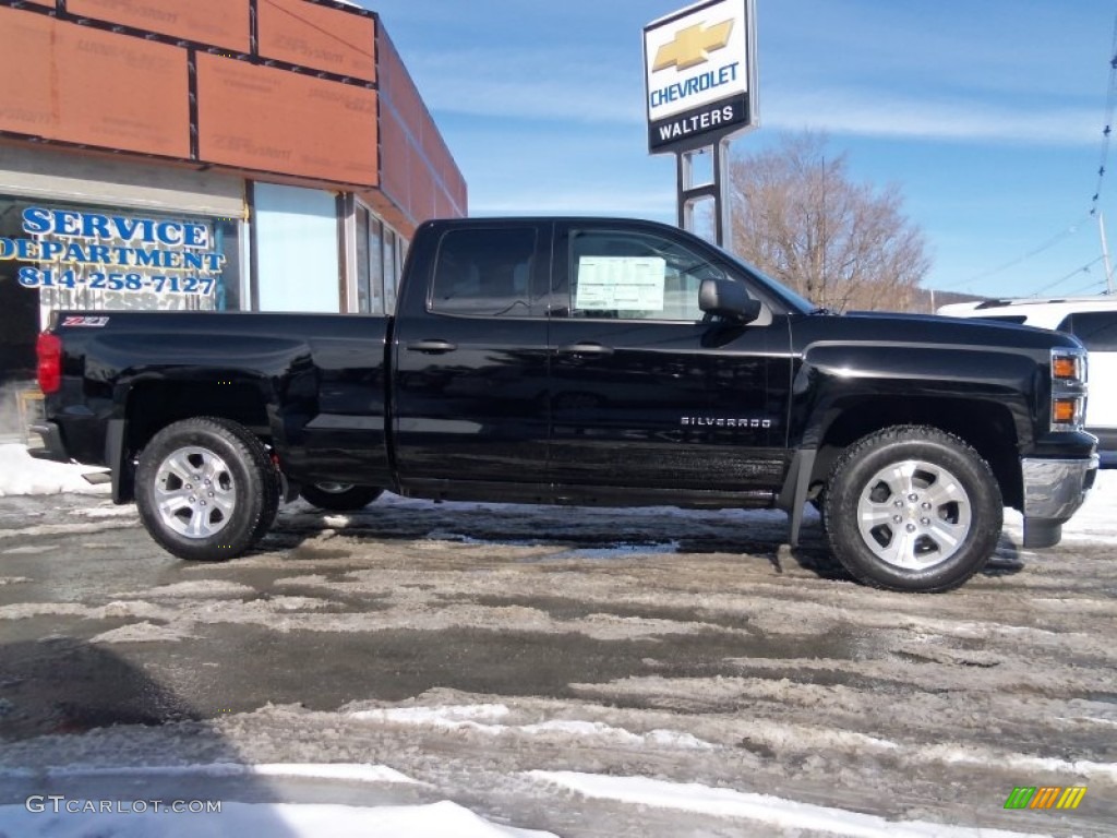 2014 Silverado 1500 LT Z71 Double Cab 4x4 - Black / Jet Black photo #1