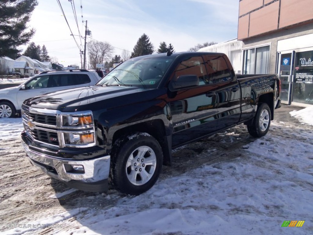 2014 Silverado 1500 LT Z71 Double Cab 4x4 - Black / Jet Black photo #5