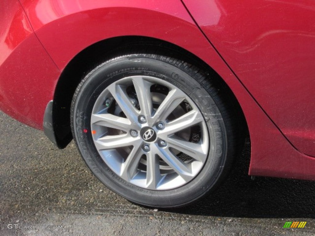 2014 Elantra SE Sedan - Red / Gray photo #3