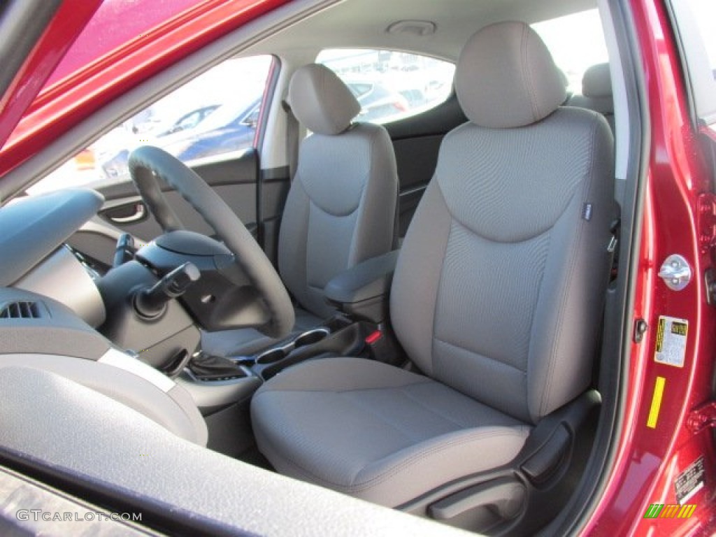 2014 Elantra SE Sedan - Red / Gray photo #9
