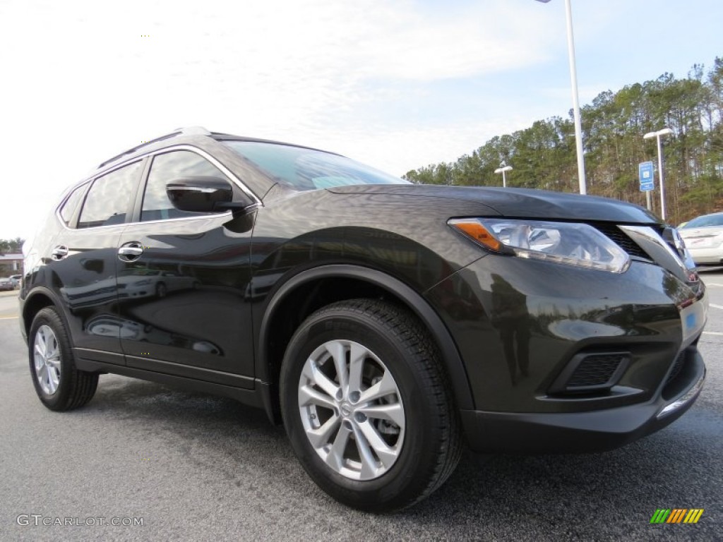 Midnight Jade 2014 Nissan Rogue SV Exterior Photo #90661545