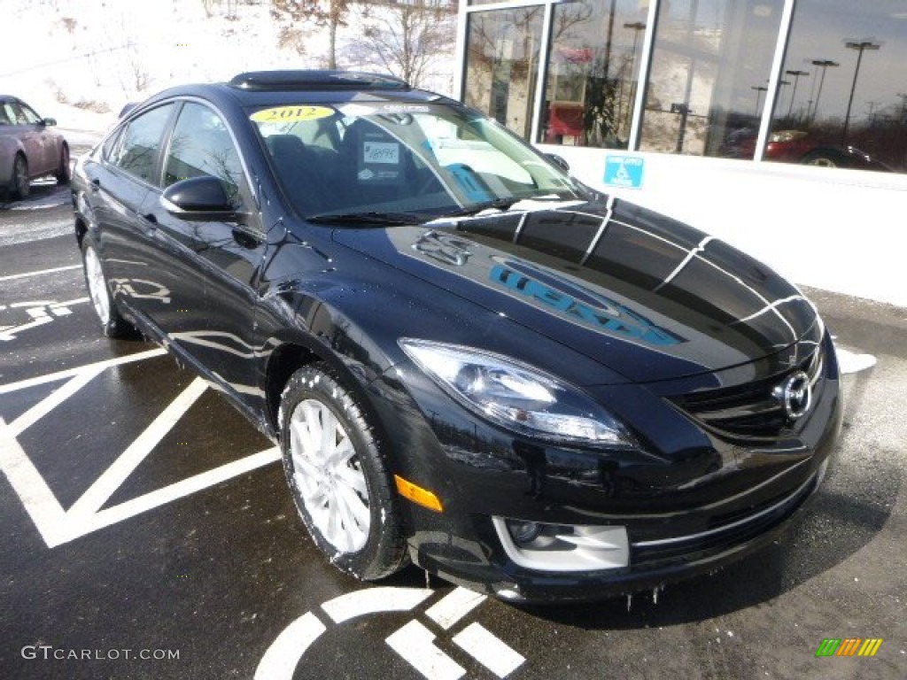 2012 MAZDA6 i Touring Plus Sedan - Ebony Black / Black photo #7