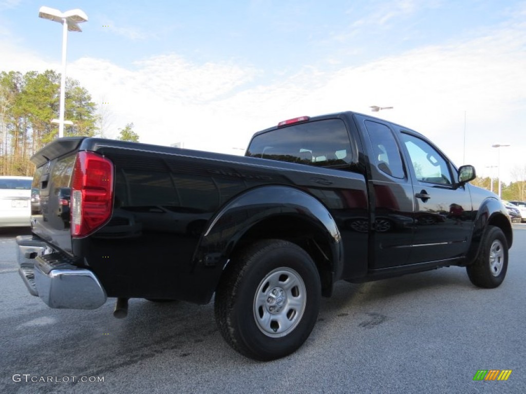 2013 Frontier S King Cab - Super Black / Steel photo #4