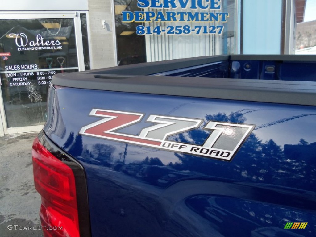 2014 Silverado 1500 LT Z71 Double Cab 4x4 - Blue Topaz Metallic / Jet Black photo #9