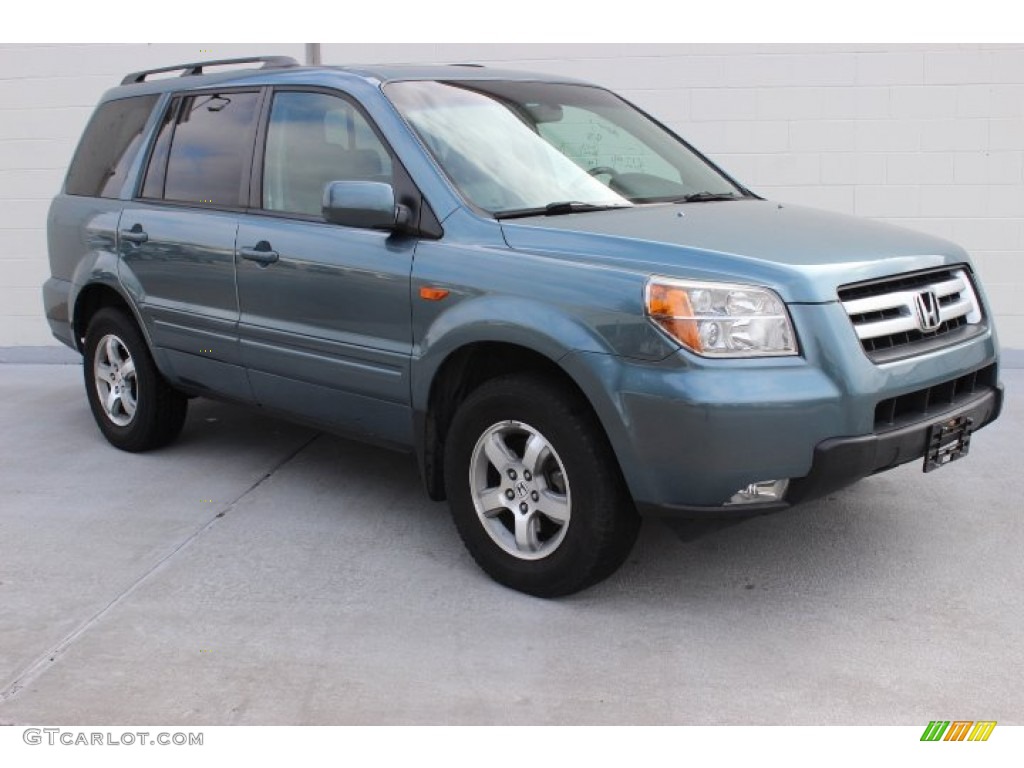 2008 Pilot EX-L - Steel Blue Metallic / Gray photo #1
