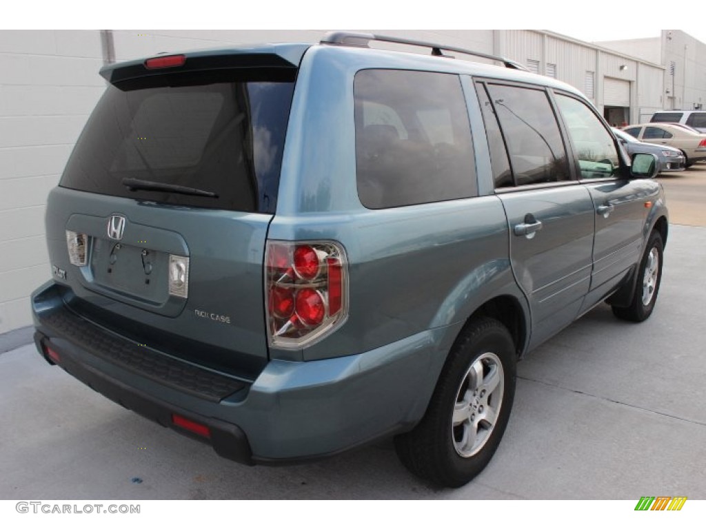 2008 Pilot EX-L - Steel Blue Metallic / Gray photo #4