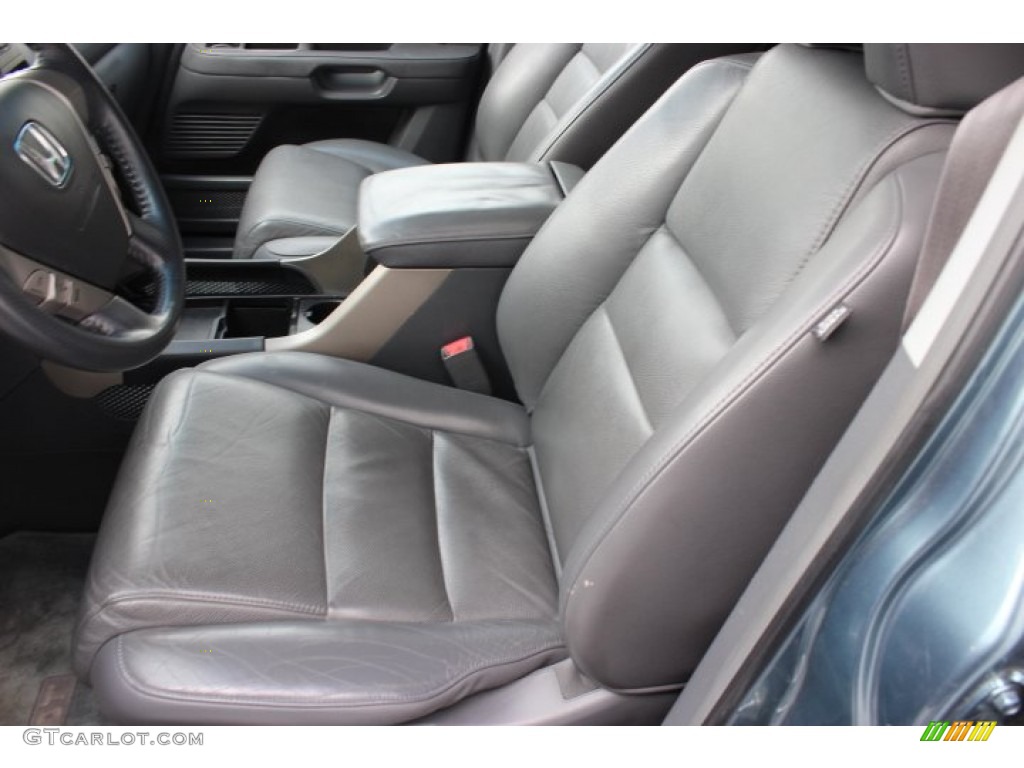 2008 Pilot EX-L - Steel Blue Metallic / Gray photo #9