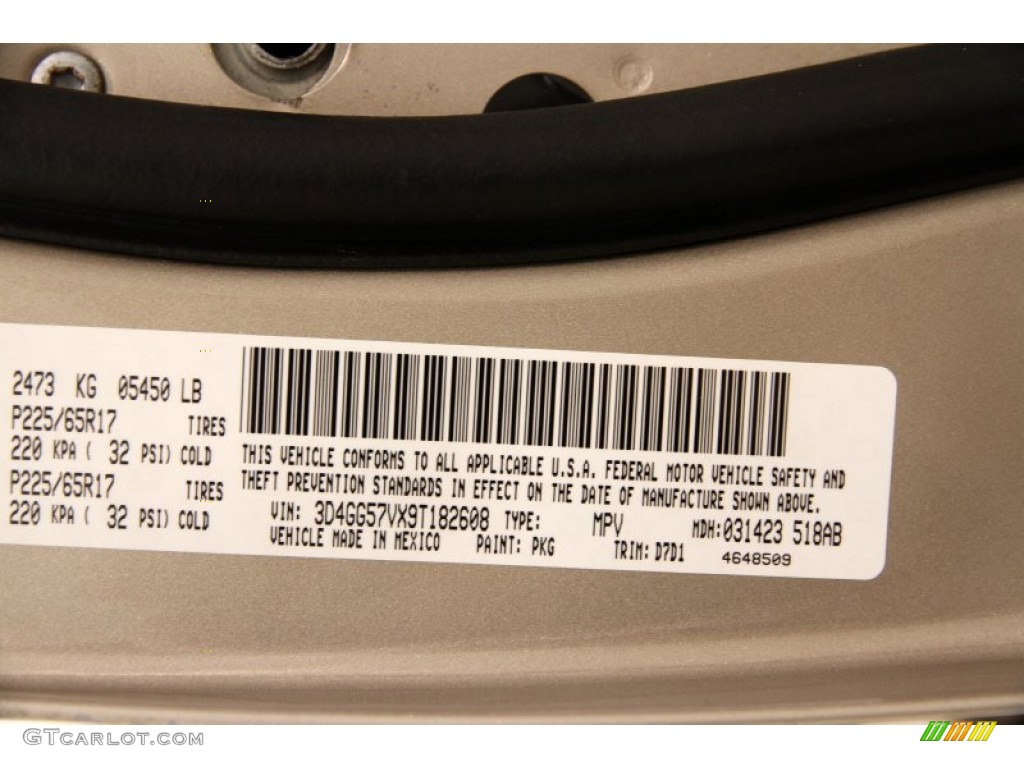 2009 Journey SXT - Light Sandstone Metallic / Dark Slate Gray/Light Graystone photo #21