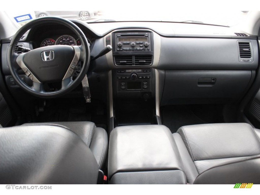 2008 Pilot EX-L - Steel Blue Metallic / Gray photo #30