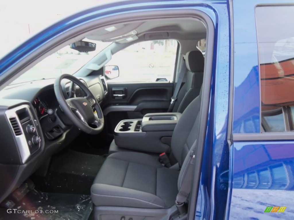 2014 Silverado 1500 LT Z71 Double Cab 4x4 - Blue Topaz Metallic / Jet Black photo #34