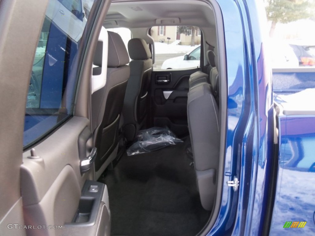 2014 Silverado 1500 LT Z71 Double Cab 4x4 - Blue Topaz Metallic / Jet Black photo #36