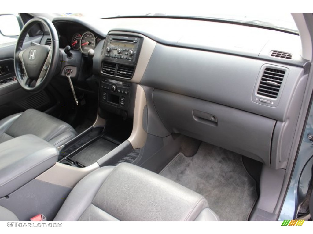 2008 Pilot EX-L - Steel Blue Metallic / Gray photo #34