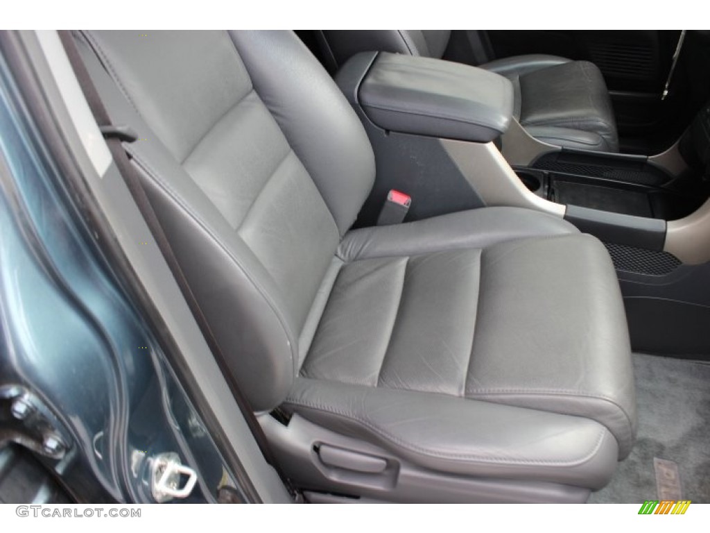 2008 Pilot EX-L - Steel Blue Metallic / Gray photo #35