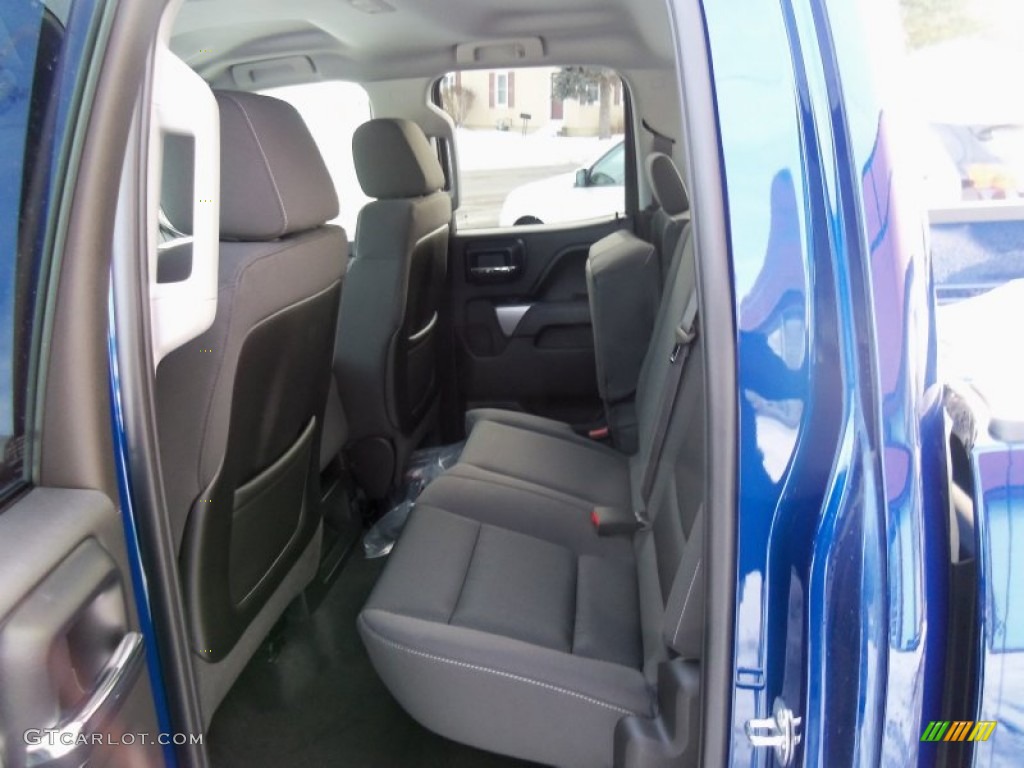 2014 Silverado 1500 LT Z71 Double Cab 4x4 - Blue Topaz Metallic / Jet Black photo #37