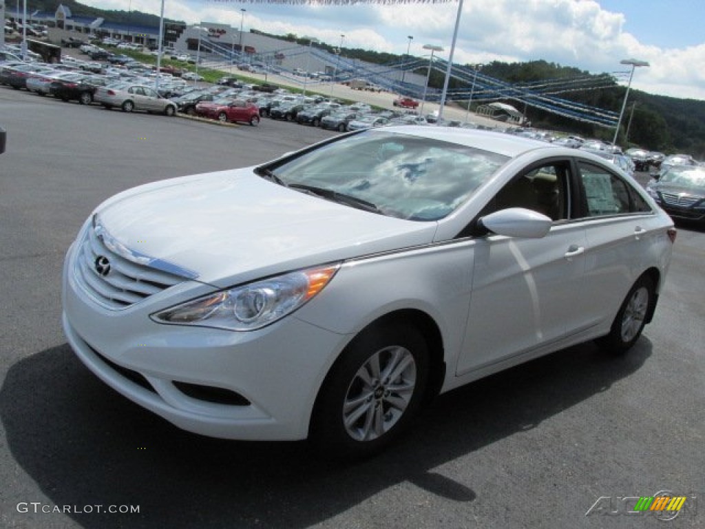 2014 Sonata GLS - Pearl White / Camel photo #4