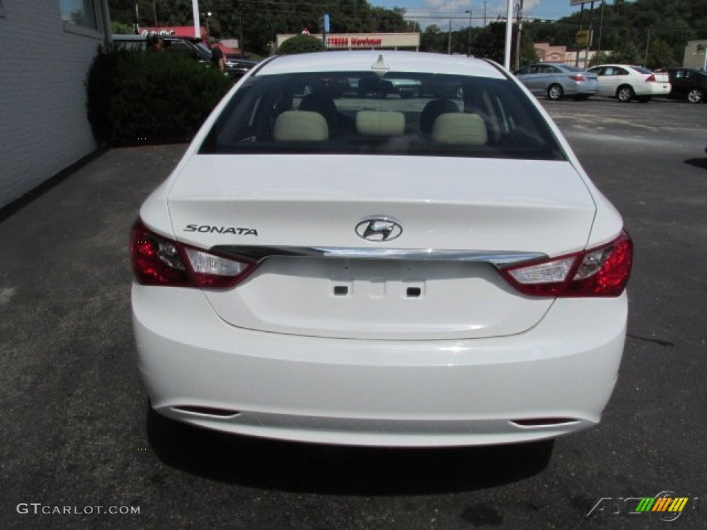 2014 Sonata GLS - Pearl White / Camel photo #5